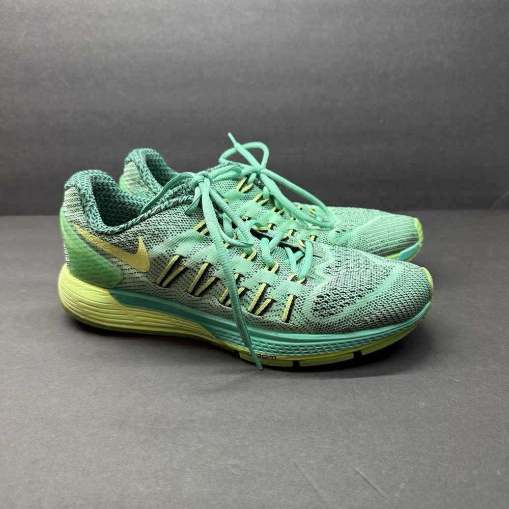 Nike Women Shoe Air Zoom Odyssey Size 10 Sneaker‎ Athletic Running Green Yellow